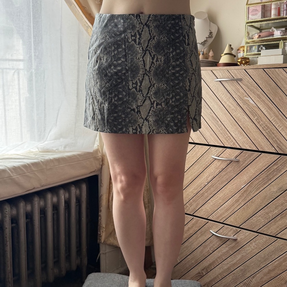 Steve Madden Snake Skin Print Skirt